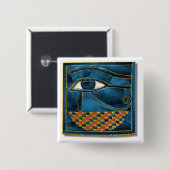 Sacred Wedjat Eye of Horus Button (Vorne & Hinten)