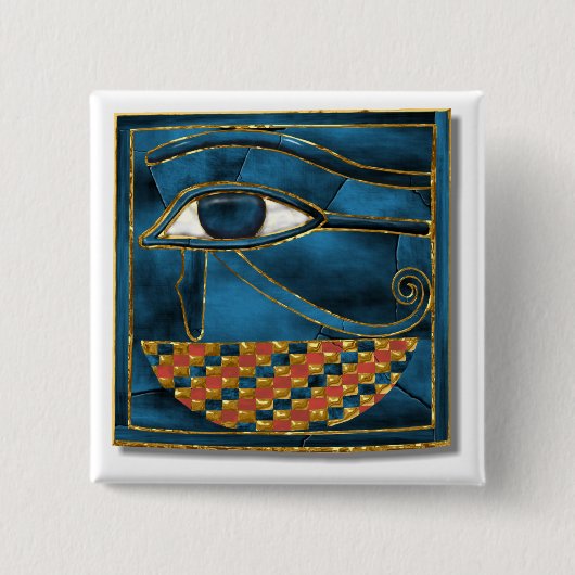 Sacred Wedjat Eye of Horus Button (Vorderseite)
