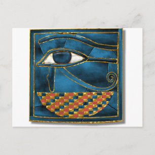 Sacred Wedjat Eye of Horus Postkarte