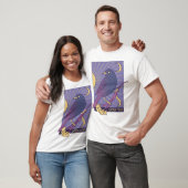 Sacred Whimsical Bird with Crescent Moon T-Shirt (Unisex)