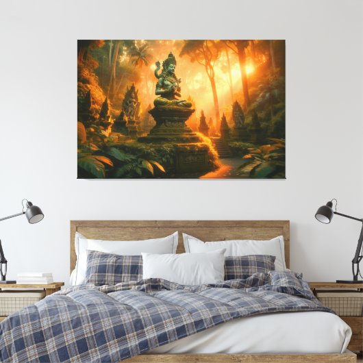 Sacred Whispers von Bali Leinwanddruck (Insitu (Schlafzimmer))