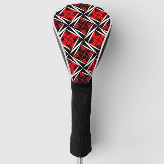 Sacred Winds in Red Golf Head Cover Headcover (Vorderseite)