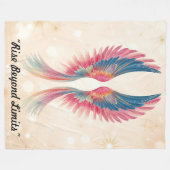 "Sacred Winged Symbol" Fleecedecke (Vorderseite (Horizontal))