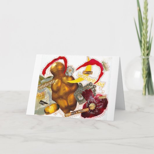 Sacred Womanhood inspirierend Grußkarte Karte (Vorderseite)
