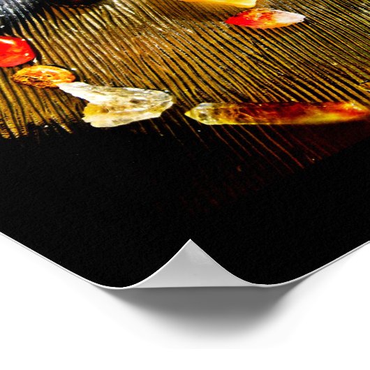 SACREL CHAKRA, GEMSTONES POSTER (Ecke)
