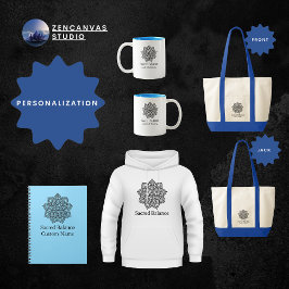 Sacro Balance Minimalistisch Mandala Custom Notizblock