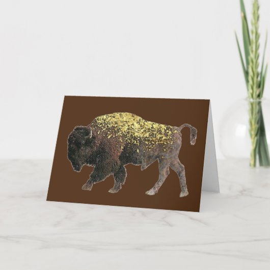 Sacro Buffalo - Talking Canyons, New Mexico Card Karte (Vorderseite)