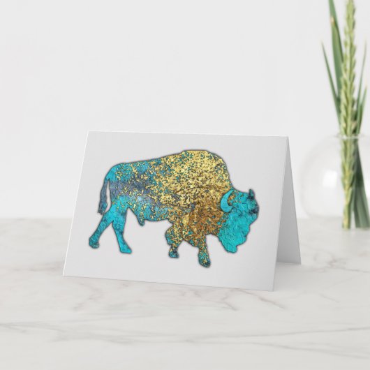 Sacro Buffalo - Talking Canyons, New Mexico Card Karte (Vorderseite)