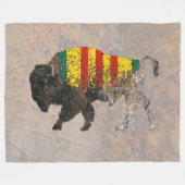 Sacro Buffalo Vietnam Veteran BLANKET Fleecedecke (Vorderseite (Horizontal))
