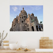 Sacro Coeur Sacro Heart Basilica Paris Frankreich Poster (Küche)