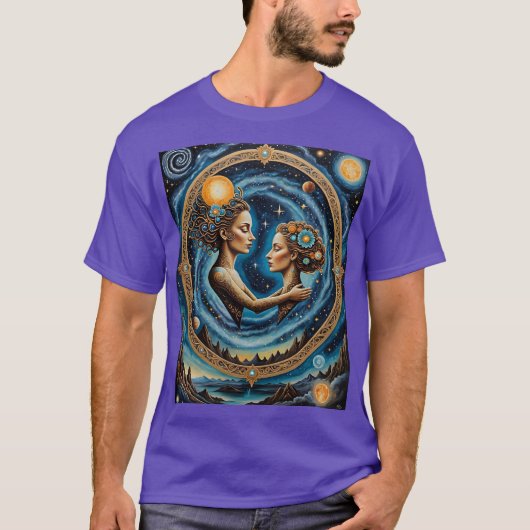 Sacro Cosmic Mirror Goddess Shirt (Vorderseite)