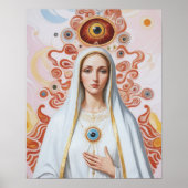 Sacro Evil Eye Schutz Mary Poster (Vorne)