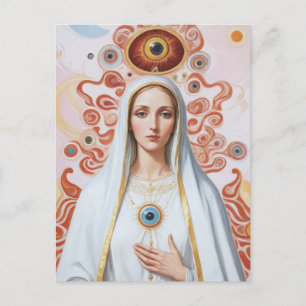 Sacro Evil Eye Schutz Mary Postkarte