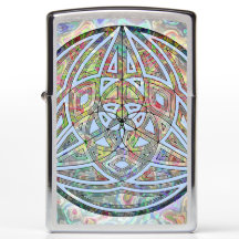 Sacro Geometry Blues Zippo Lighter