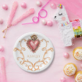 Sacro Heart Barock Personalisiert Pappteller (Party)