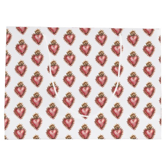 Sacro Heart Baroque Große Geschenktüte (Rückseite)
