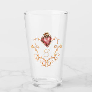Sacro Heart Baroque Monogram Glas