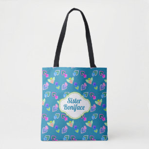 Sacro Heart Folk Personalisiert Tasche