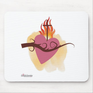 Sacro Heart Mouse Pad von katholischen Alltag Mousepad