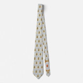 Sacro Heart Necktie Gray mit Sacro Heart Krawatte (Vorderseite)