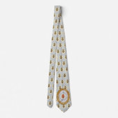 Sacro Heart Necktie Gray mit Sacro Heart Krawatte (Rückseite)