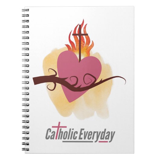 Sacro Heart Notebook von Katholic Everyday Notizblock (Vorderseite)