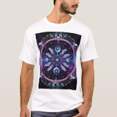 Sacro Line Native American Symbol Tattoo Art T-Shirt (Vorderseite)