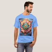 Sacro Lotus und Cosmic DNA Abstrakt Art T - Shirt (Vorne ganz)