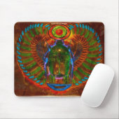 Sacro Scarab Käfer Antike Ägyptische Kunst Mousepa Mousepad (Mit Mouse)