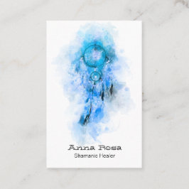 *~ Sacro Shamanic Dream Catcher Tribal Shaman QR Visitenkarte