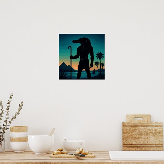 Sacro Sobek Nile Guardian Pyramids Poster (Küche)