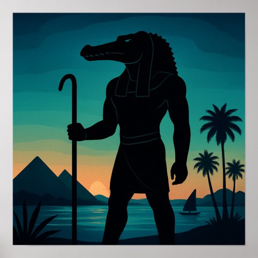 Sacro Sobek Nile Guardian Pyramids Poster (Vorne)