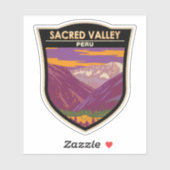 Sacro Valley Peru Reisen Kunst Vintag Aufkleber (Blatt)