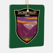 Sacro Valley Peru Reisen Kunst Vintag Keramikornament (Rechts)