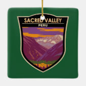 Sacro Valley Peru Reisen Kunst Vintag Keramikornament (Rückseite)