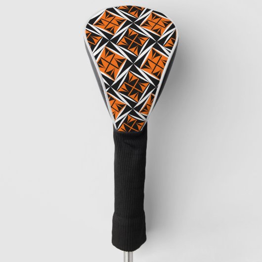 Sacro Winde in Orange Golf Head Cover Headcover (Vorderseite)