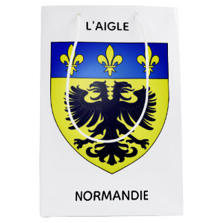 Sacs cadeaux en papier du blason de L'Aigle Mittlere Geschenktüte
