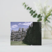 Sacsahuman Incan Festung Postkarte (Stehend Vorderseite)