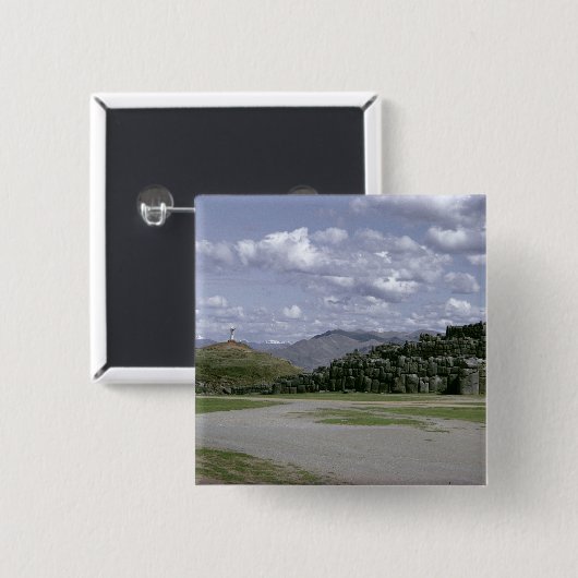 Sacsahuman Inkafestung Button (Vorne & Hinten)