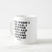 Sad an den Phantastischen Funny Mug Kaffeetasse (Vorderseite Links)