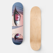 Sad Anime Eyes Skateboard Deck (Vorderseite)