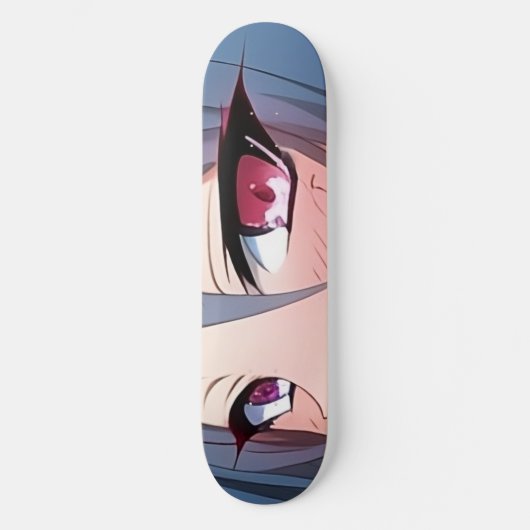 Sad Anime Eyes Skateboard Deck (Vorderseite)