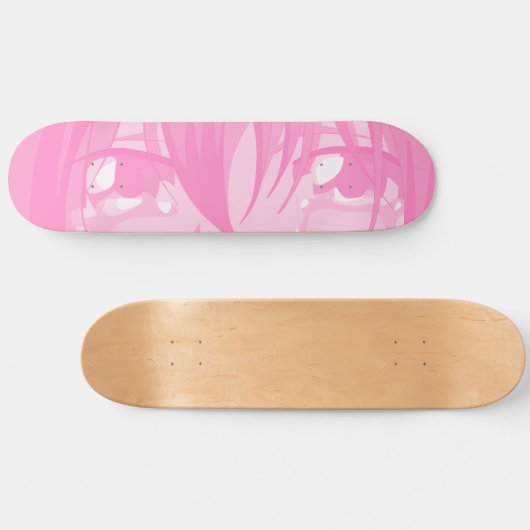 Sad Anime Eyes Skateboard Deck (Horizontal)