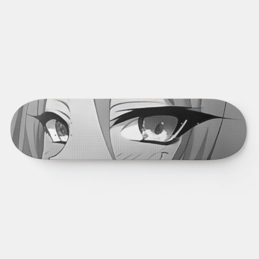 Sad Anime Eyes Skateboard Deck (Horizontal)