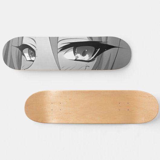 Sad Anime Eyes Skateboard Deck (Horizontal)