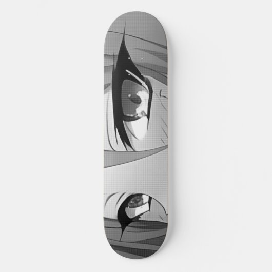 Sad Anime Eyes Skateboard Deck (Vorderseite)