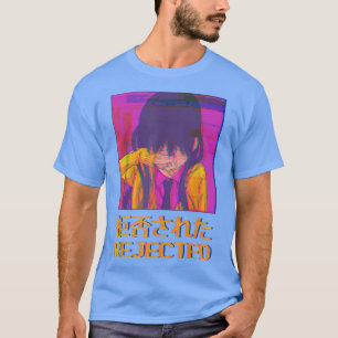 Sad Anime Girl Emo Japanische Vaporwave Ästhetisch T-Shirt