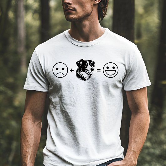 Sad + Australian Shepherd = glücklich T-Shirt