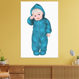 Sad Baby Wall Art Canvas Print Leinwanddruck