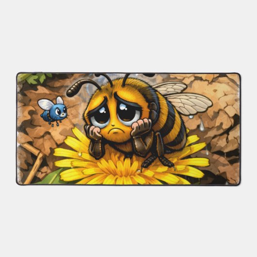 Sad bee schreibtischunterlage (Vorderseite)